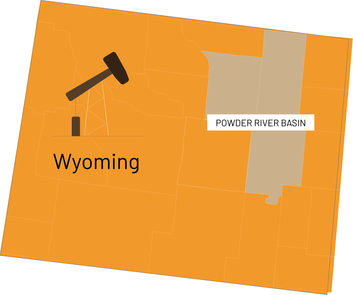 Acquisition Map Powder River Basin / Wyoming
