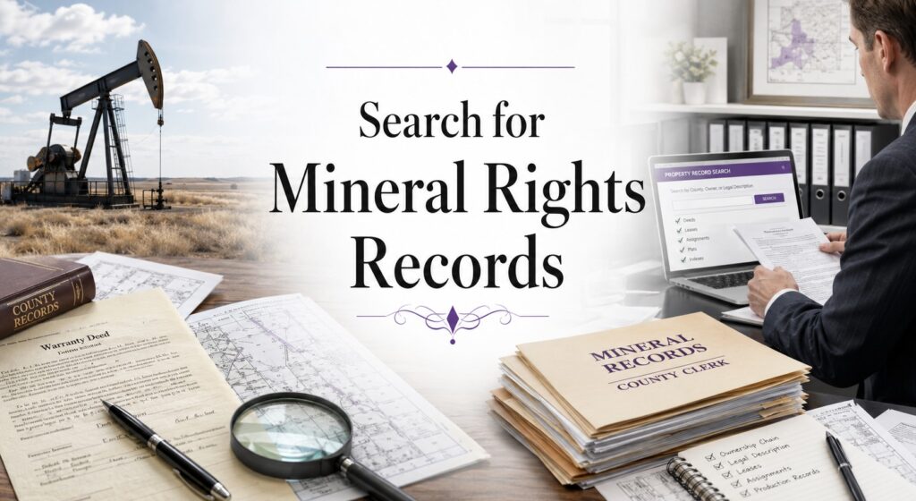 How To Do Mineral Rights Title Search