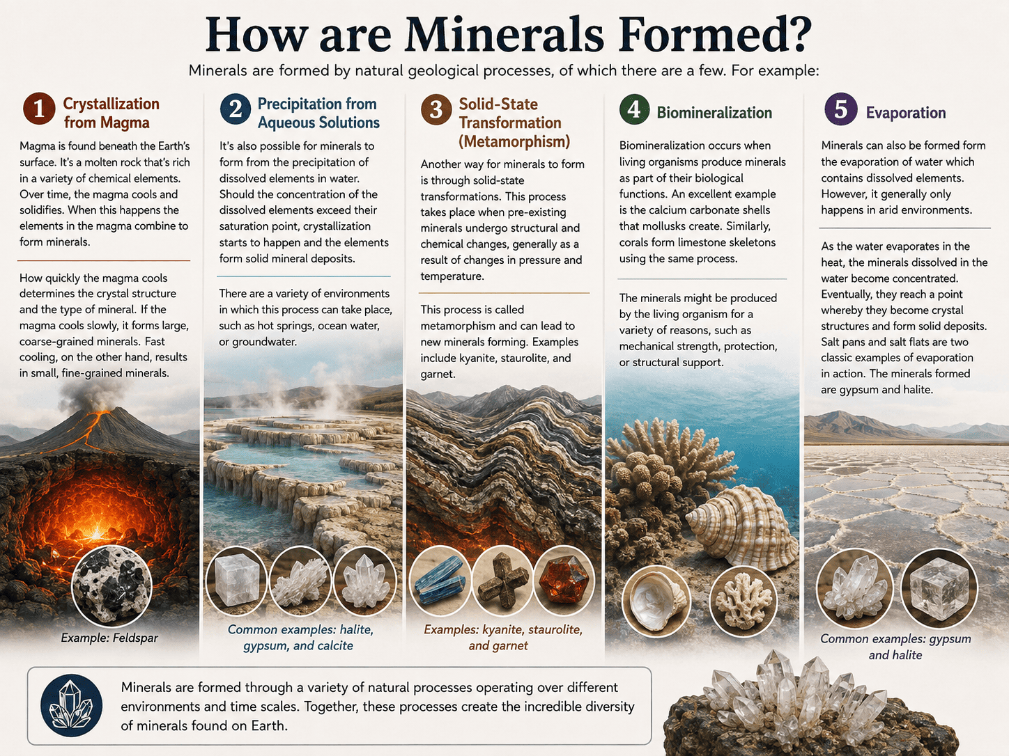 How Are Minerals Formed