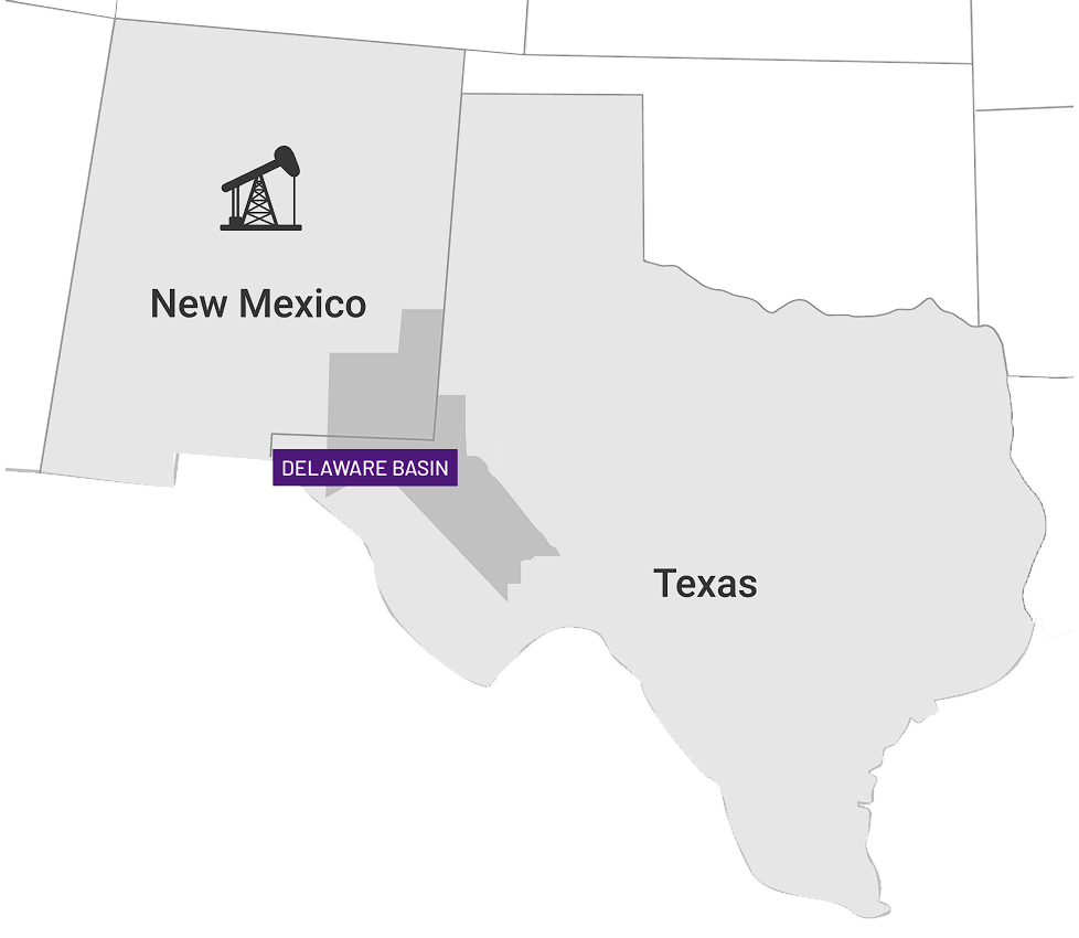 Acquisition Map Delaware Basin / New Mexico