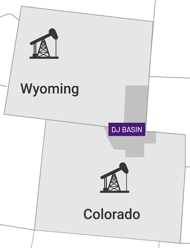 Acquisition Map Niobrara Basin / Colorado