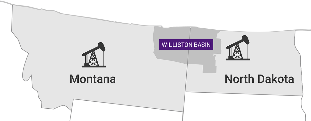 Acquisition Map Bakken / North Dakota