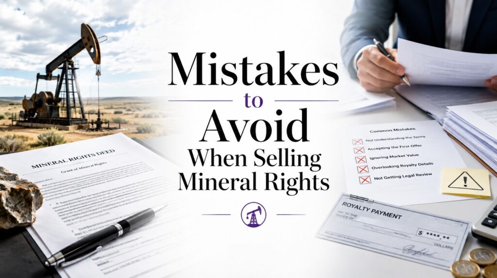Mineral Rights Sellling Mistakes